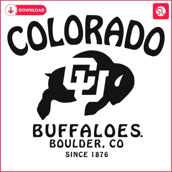 Retro Colorado Buffaloes Football Mascot SVG Design