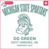 Retro Michigan State Spartans SVG Go Green Glory