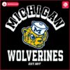 Retro Michigan Wolverines Mascot SVG Established 1817