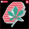 Retro Ohio State Buckeyes Leaf Logo SVG Design