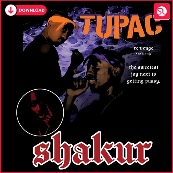 Retro Tupac Shakur Rapper SVGPNG