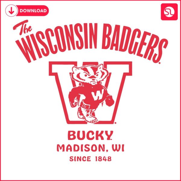 Retro Wisconsin Badgers Football Bucky SVG Delight