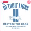 Revive the Roar Vintage Detroit Lions Football SVG