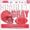 Vintage Ohio State Buckeyes Football SVG Scarlet Gray Pride