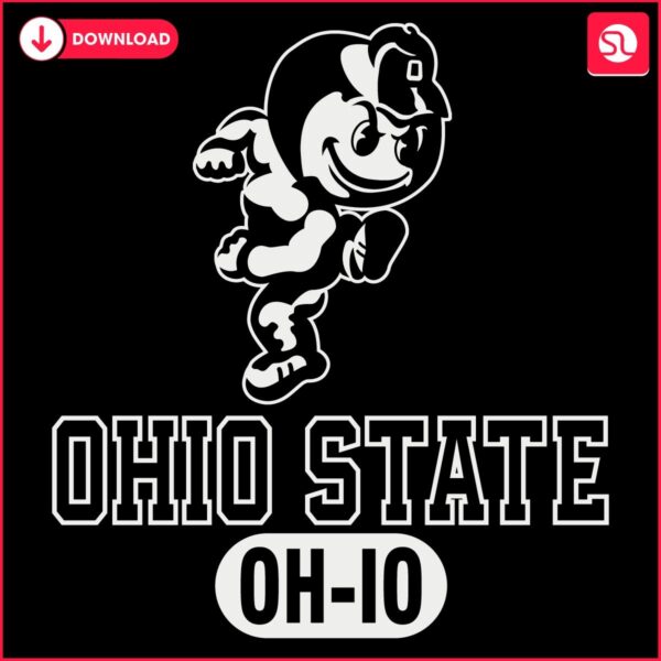 Vintage Ohio State Mascot Logo in SVG Format