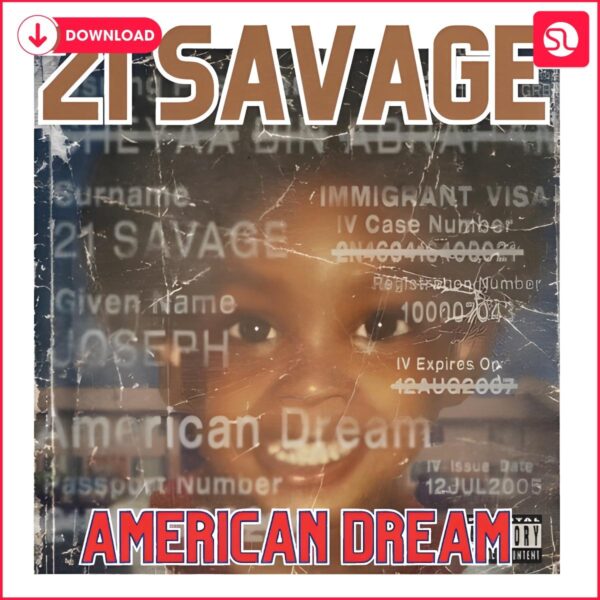 21 Savage American Dream Album in Stunning PNG