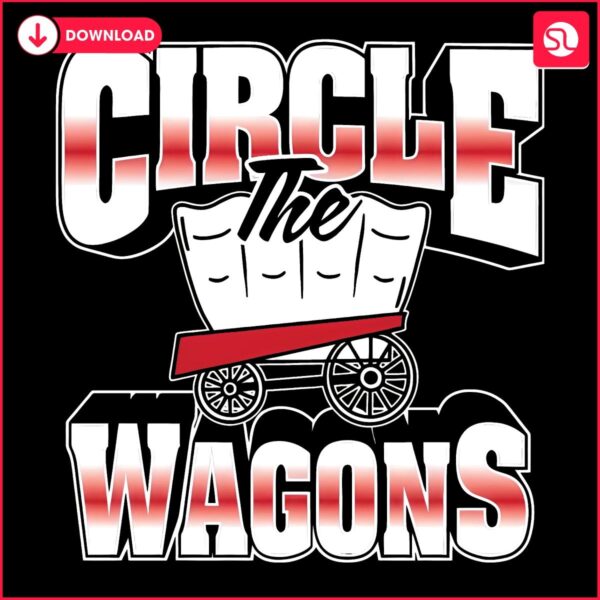 Circle the Wagons Retro Buffalo Bills SVG Design