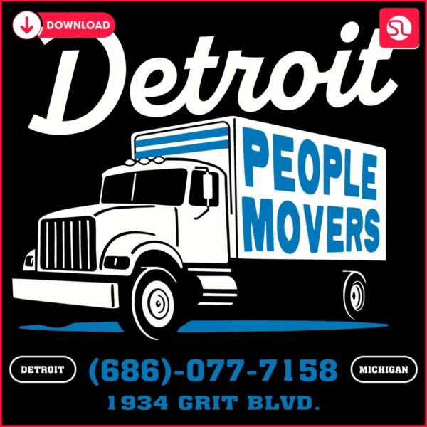 Detroit Lions SVG Roaring People Movers Design