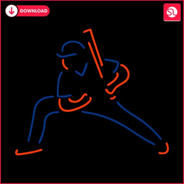 Neon Juan Soto Yankees Baseball Star SVG