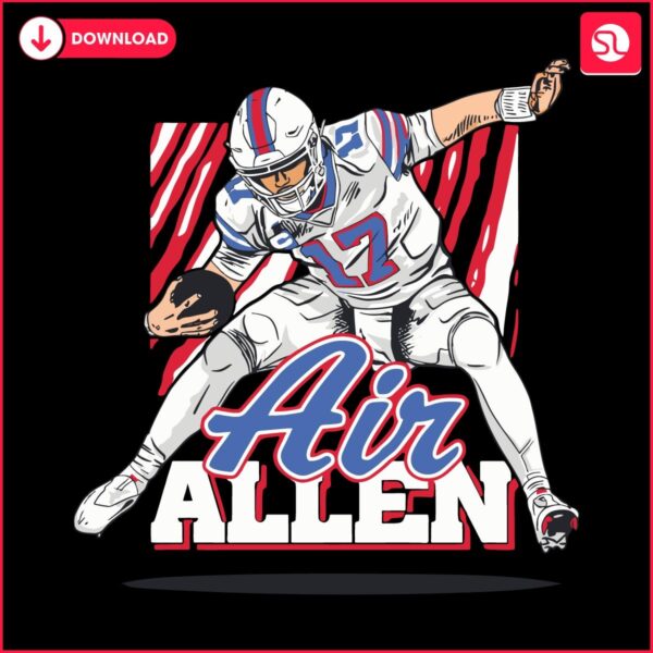 Josh Allen 17 Buffalo Bills SVG Air Allen Magic