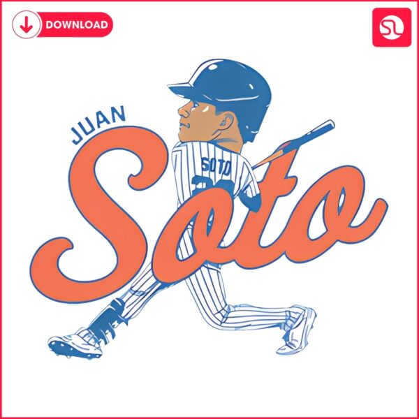 Juan Soto Yankees Caricature Baseball Art in SVG