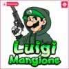 Luigi Mangione Hilarious Killer in Mario Style PNG