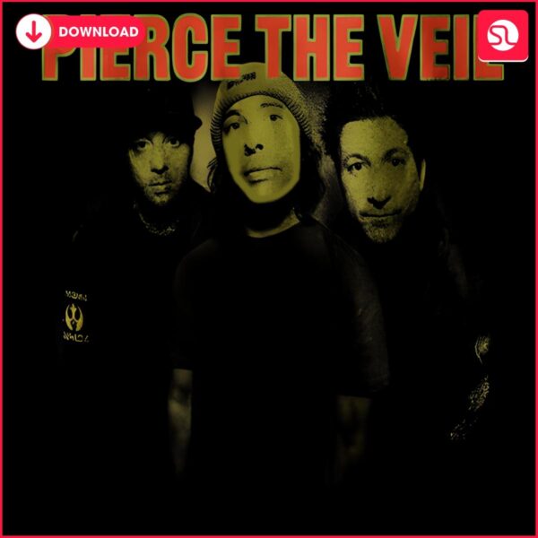 Retro Pierce The Veil Band Image in PNG Format