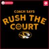 SVG Design Missouri Tigers Coach Cheers Rush the Court