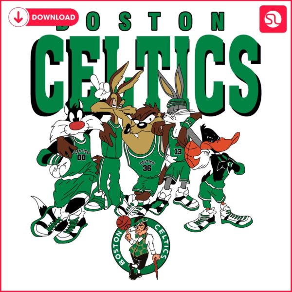 Boston Celtics Looney Tunes NBA Magic in SVG