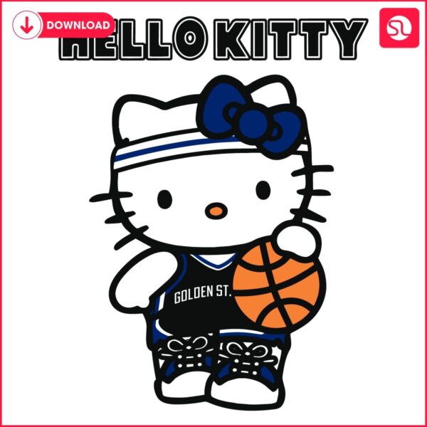 Hello Kitty Hoops Warriors SVG Delight