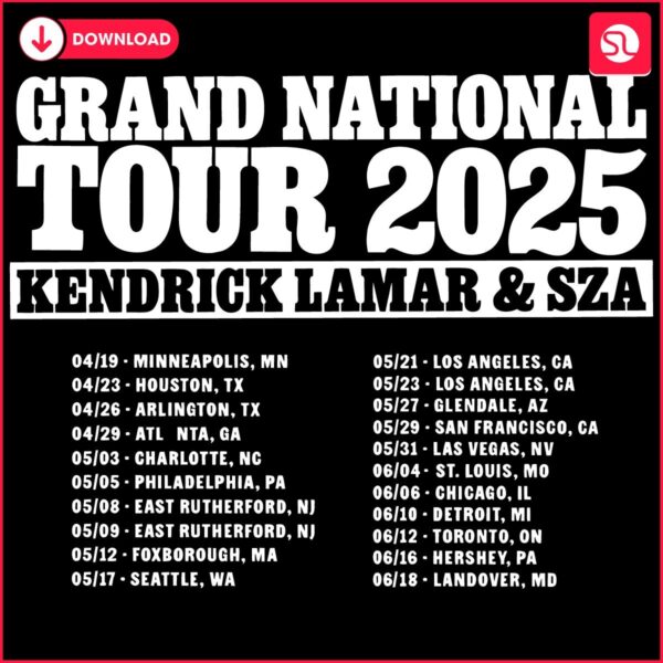 Kendrick Lamar SZA 2025 Tour SVG Extravaganza