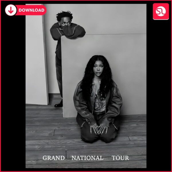 Kendrick Lamar SZA Epic Grand Tour in PNG Style