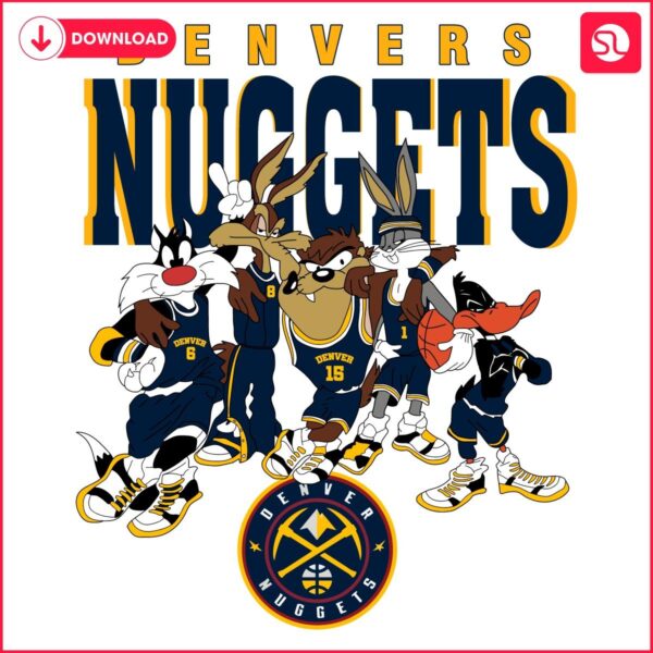 Looney Tunes Meets Denver Nuggets NBA Basketball SVG