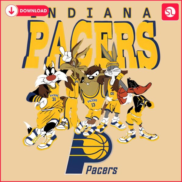 Looney Tunes Meets Indiana Pacers NBA Basketball SVGPNG