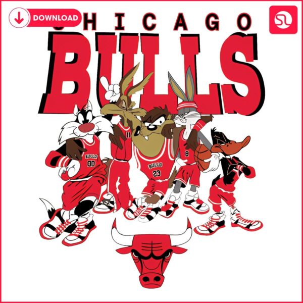 Looney Tunes x Chicago Bulls NBA Basketball SVGPNG Fun