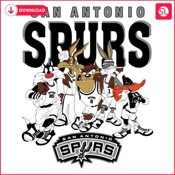 San Antonio Spurs x Looney Tunes NBA Basketball SVG Magic