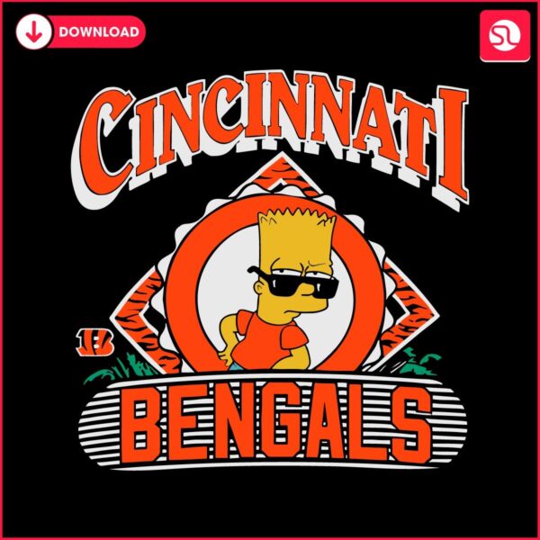 Bart Meets Bengals SVG Simpsons Fun