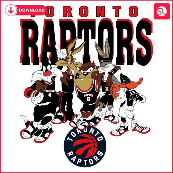 Looney Tunes NBA Fun Toronto Raptors Basketball SVG