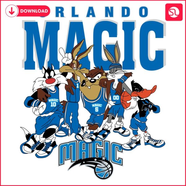 Orlando Magic Looney Tunes NBA Basketball SVG Art