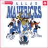 Looney Tunes Meets Dallas Mavericks NBA Basketball SVG