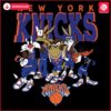 Looney Tunes x Knicks NBA Slam Dunk in PNG Style