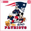 Patriots Fun with Mickey Friends Football PNG Delight