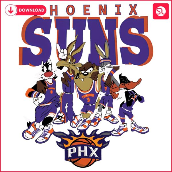 Phoenix Suns NBA Adventure with Looney Tunes PNG Edition