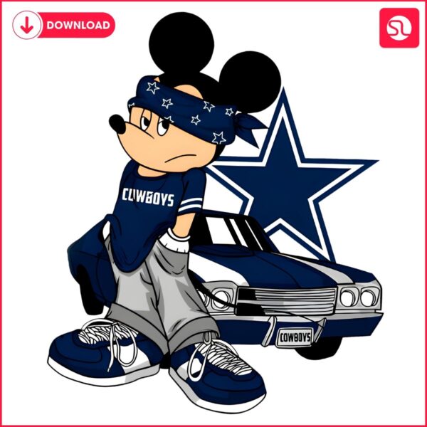 Mickey Mouse Dallas Cowboys NFL Champions in PNG Magic