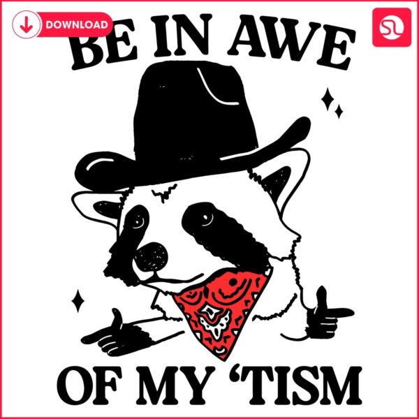 Amaze with My Quirky Tism Funny Raccoon Meme SVG