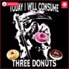 Indulging in Three Donuts Today A PNG Delight