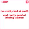 Master of Kisses Not Math Woman SVG Design