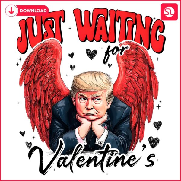 Angel Trump Awaiting Love Valentines Day PNG