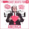 Trump Valentine My Heart Beats for America PNG