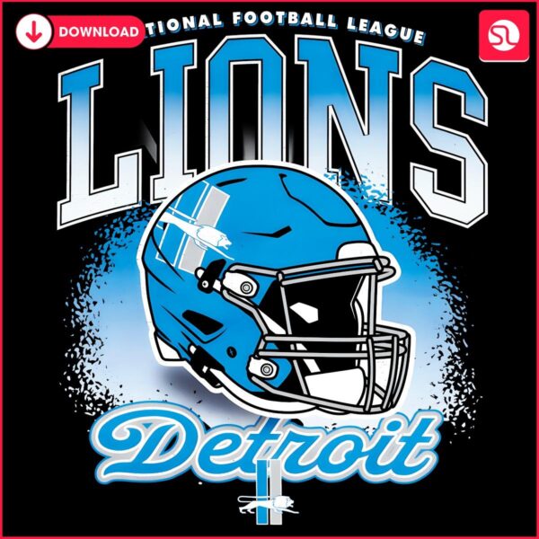 Detroit Lions Classic Logo in PNG Relive NFL Glory Days