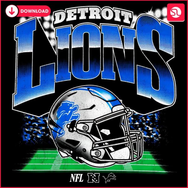 Detroit Lions Helmet Logo NFL Glory in PNG