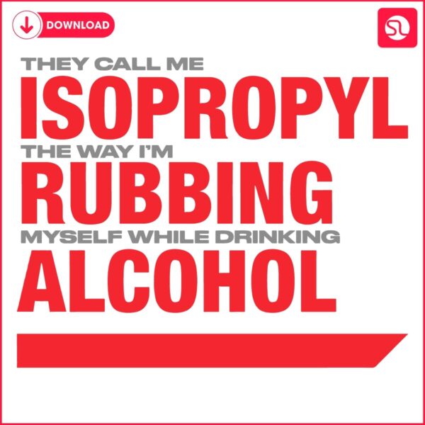 Isopropyl Rubbing Tipsy Art in SVG or PNG