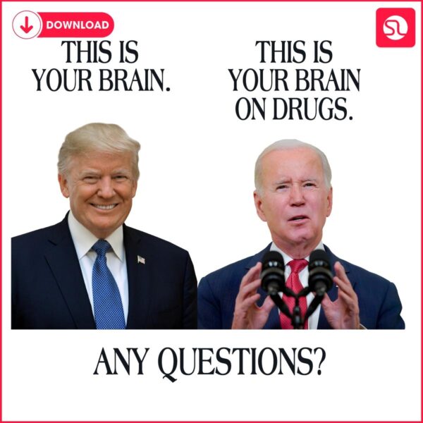 Trump vs Biden Brain on Drugs PNG Insight