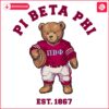 Phi Beta Phi 1867 Sorority Teddy Bear PNG Delight