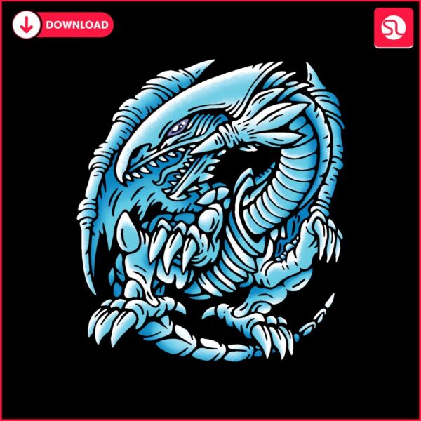 Blue Eyes White Dragon YuGiOh PNG Iconic Eie Dye Design