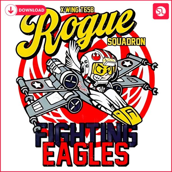 Cartoon Eagles Rogue Squadron X Wing T65b PNG