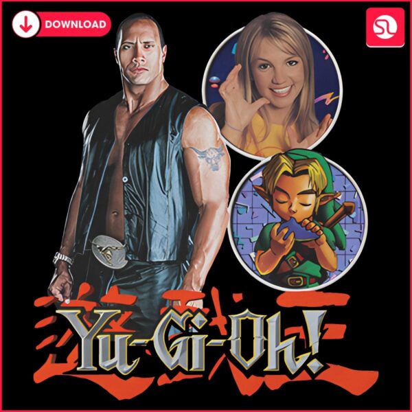 Epic PNG The Rock Britney Spears in Yu Gi Oh Style