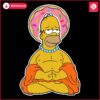 Homer Simpsons Doughnut Buddha SVG Delight