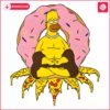 Homer Simpsons Pizza Doughnut Buddha PNG Delight