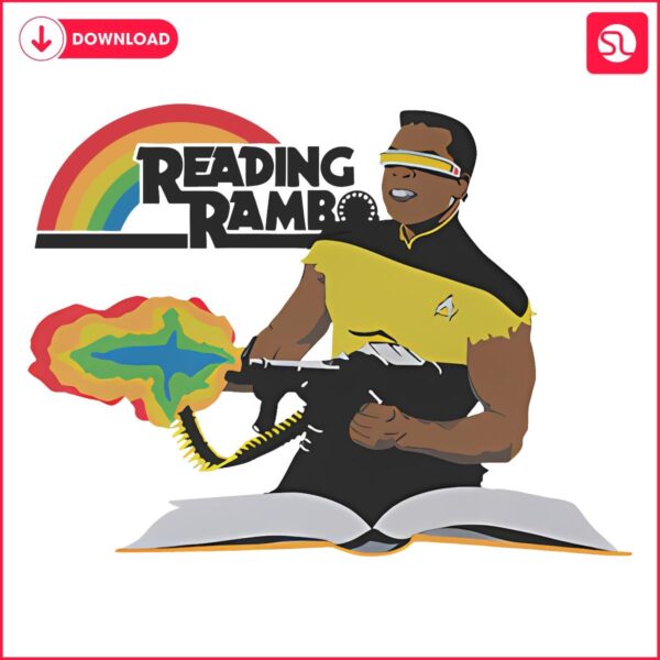 Rambo Rainbow Hilarious Meme Adventure in PNG Format